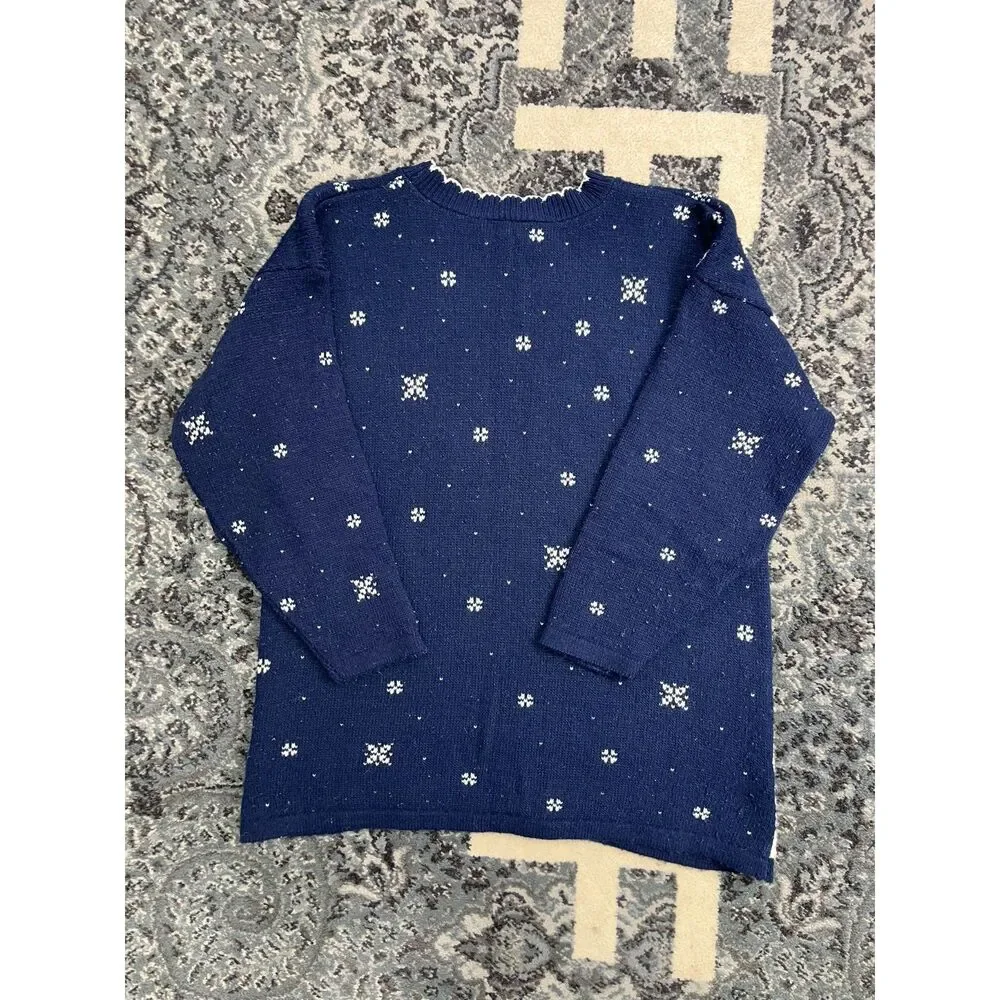 Vintage 90s Unisex Nut Cracker Christmas knit Sweater Size Medium